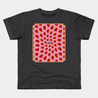 Beautiful Red Aster Patterns Kids T-Shirt